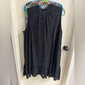 Women's Black Lace Sleeveless Dress